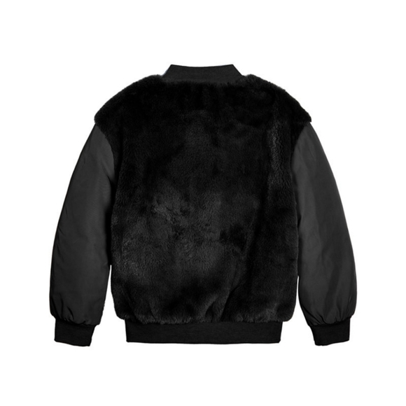 Epic Threads Toddler Girls Faux Fur Bomber Jacket Size 4T - Picture 4 of 12